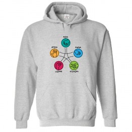 Rock Paper Scissors Game Classic Unisex Kids and Adults Pullover Hoodie				 									 									